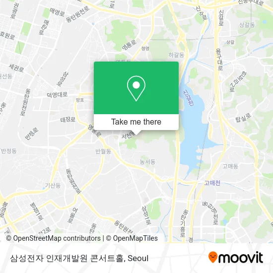 삼성전자 인재개발원 콘서트홀 map