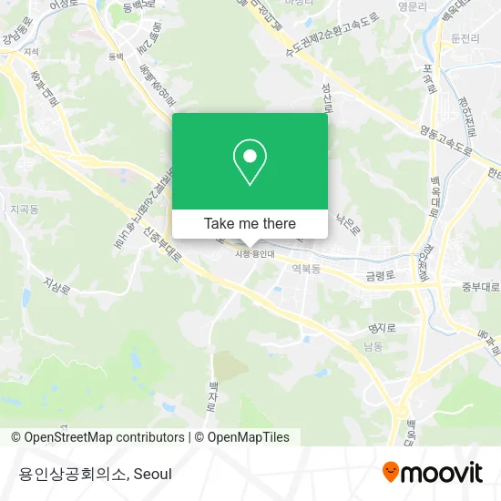 용인상공회의소 map