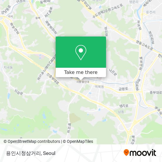 용인시청삼거리 map