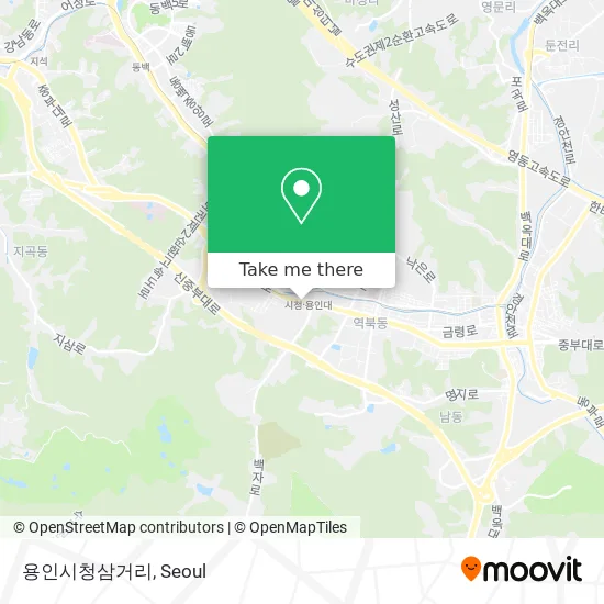 용인시청삼거리 map