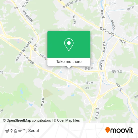 공주칼국수 map