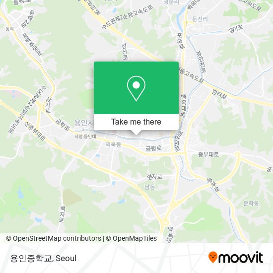 용인중학교 map