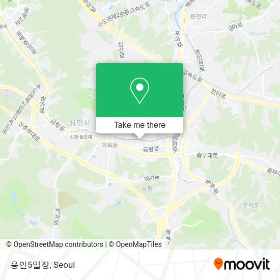 용인5일장 map