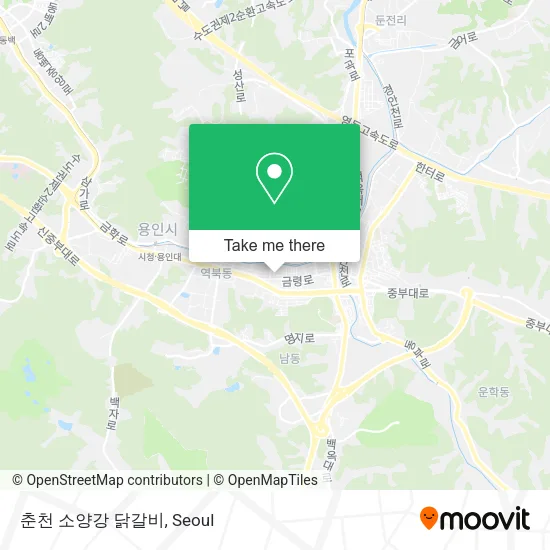 춘천 소양강 닭갈비 map