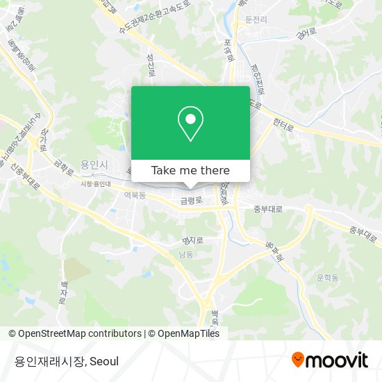 용인재래시장 map