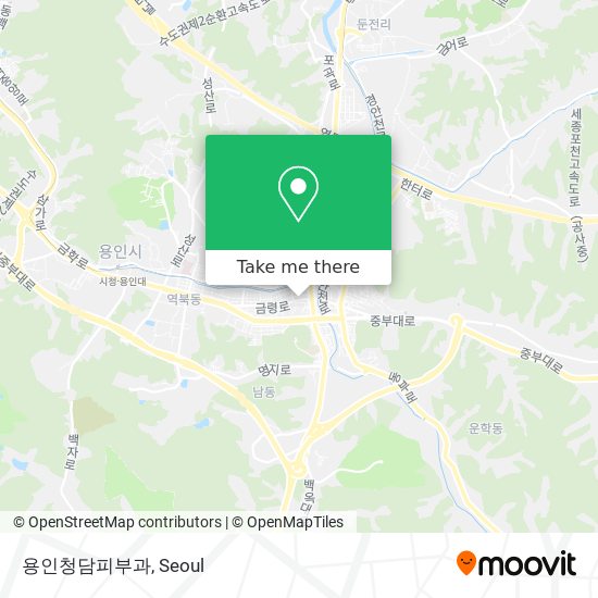 용인청담피부과 map