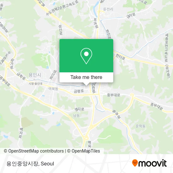 용인중앙시장 map