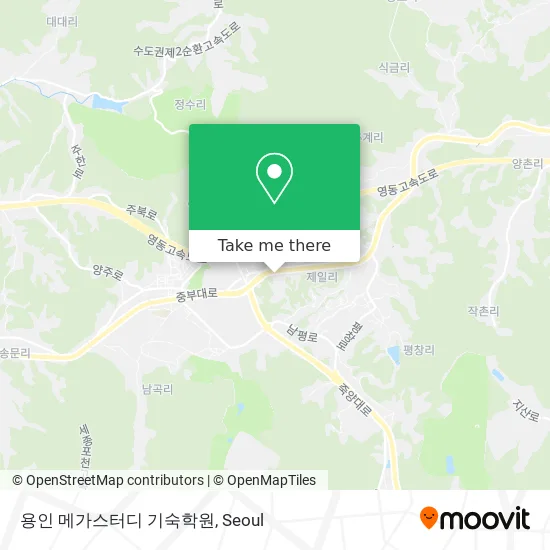 용인 메가스터디 기숙학원 map