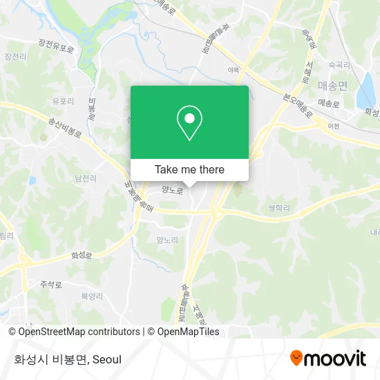 화성시 비봉면 map