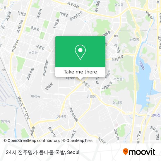 24시 전주명가 콩나물 국밥 map