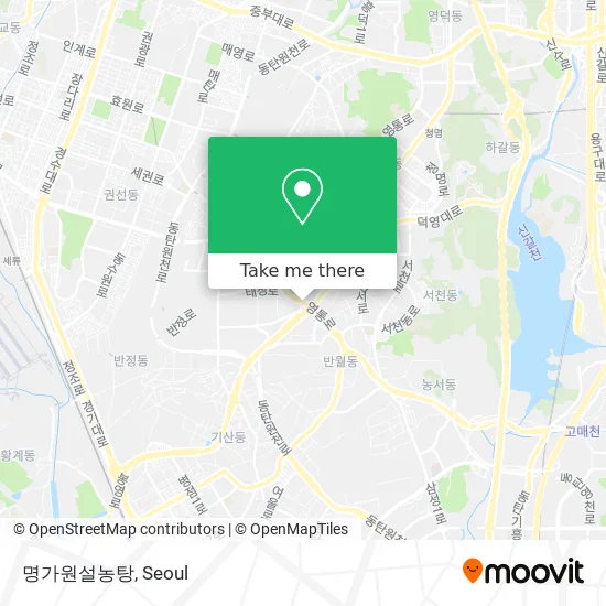 명가원설농탕 map