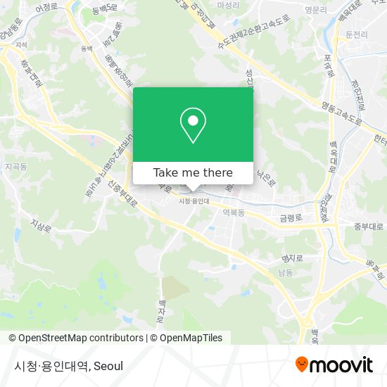 시청·용인대역 map