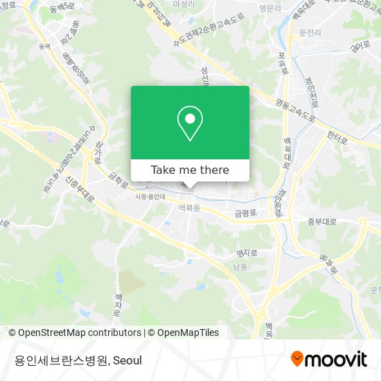 용인세브란스병원 map