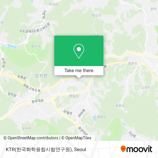 KTR(한국화학융합시험연구원) map