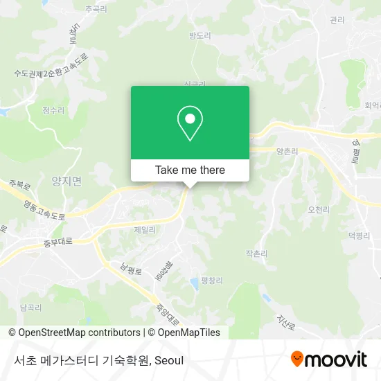 서초 메가스터디 기숙학원 map