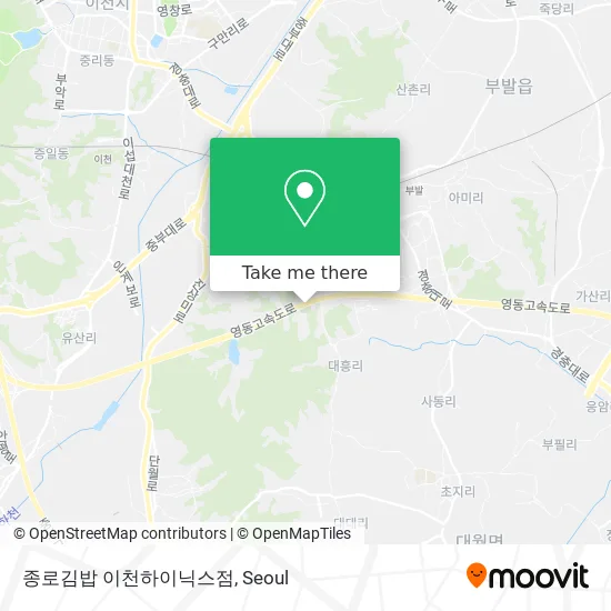 종로김밥 이천하이닉스점 map