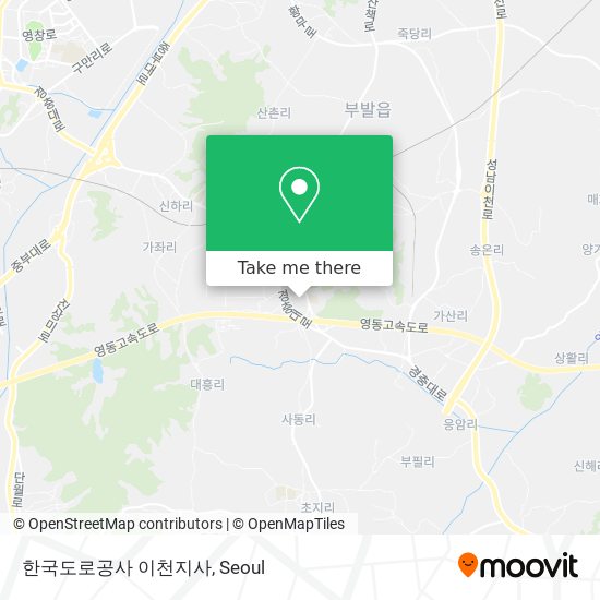 한국도로공사 이천지사 map