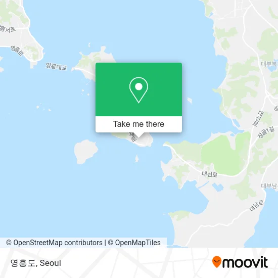 영흥도 map