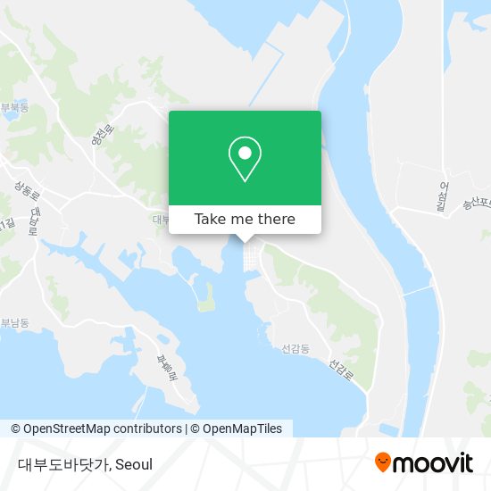 대부도바닷가 map