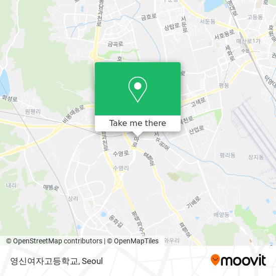 영신여자고등학교 map