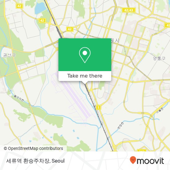 세류역 환승주차장 map