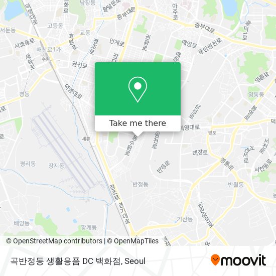 곡반정동 생활용품 DC 백화점 map