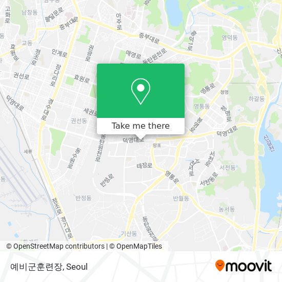 예비군훈련장 map