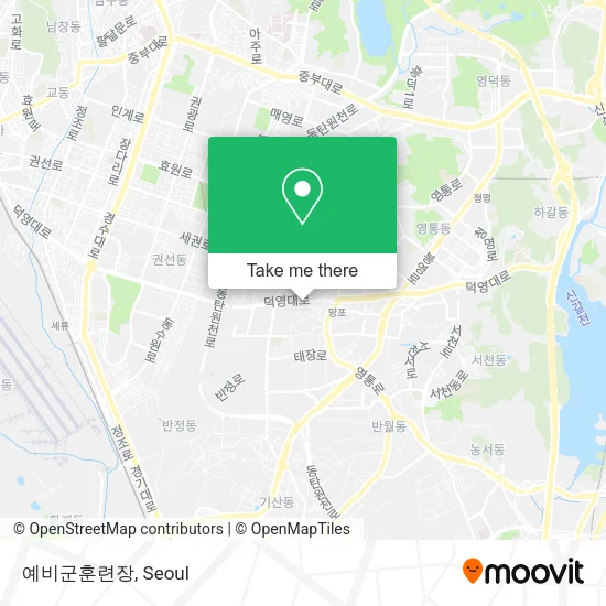 예비군훈련장 map