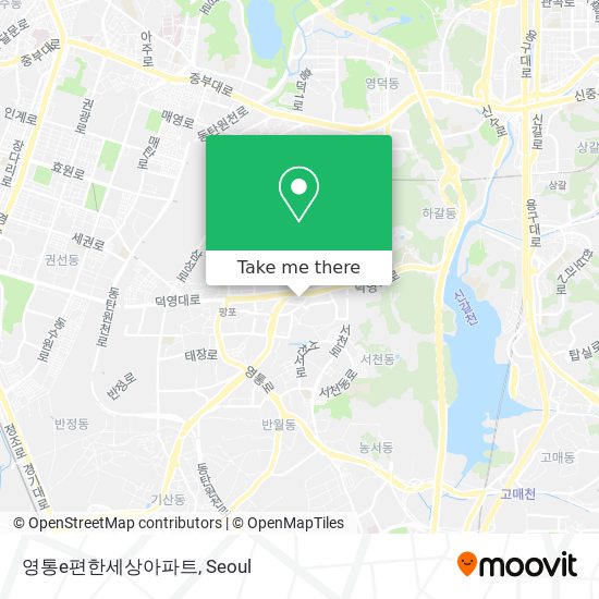 영통e편한세상아파트 map