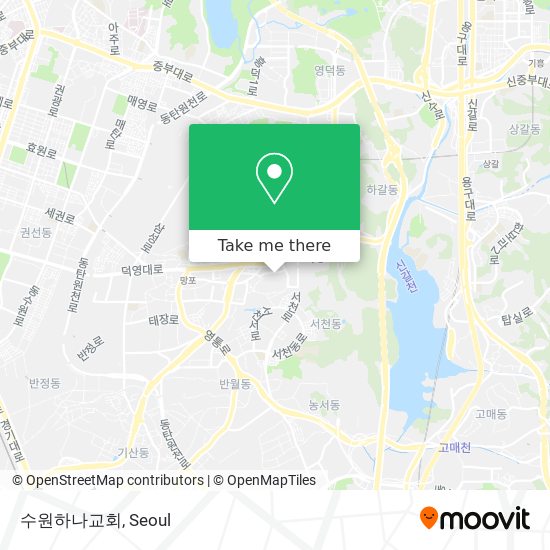 수원하나교회 map