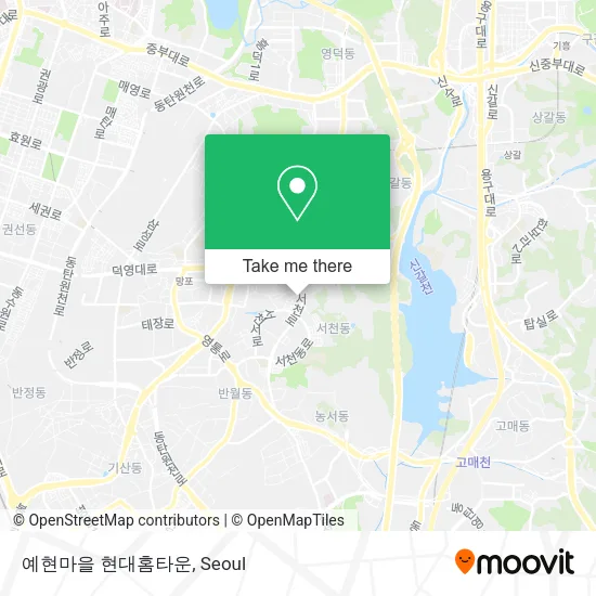 예현마을 현대홈타운 map