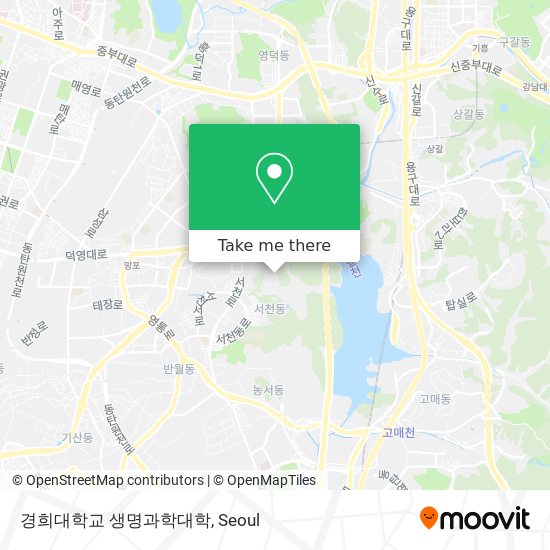 경희대학교 생명과학대학 map