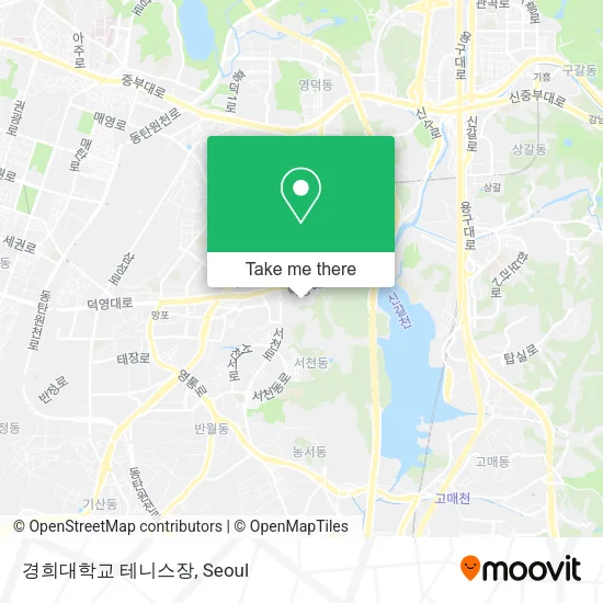 경희대학교 테니스장 map