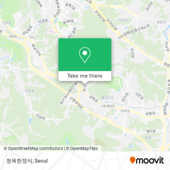 청목한정식 map