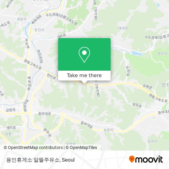 용인휴게소 알뜰주유소 map