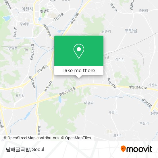 남해굴국밥 map