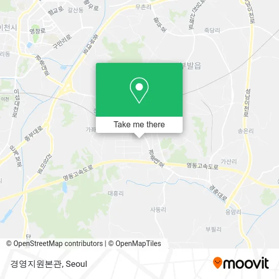 경영지원본관 map