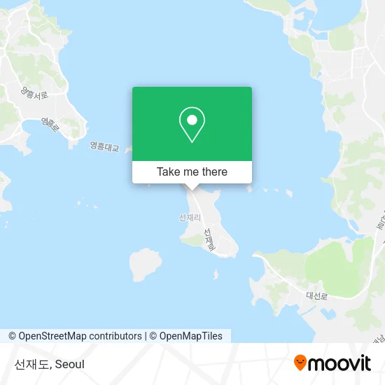 선재도 map
