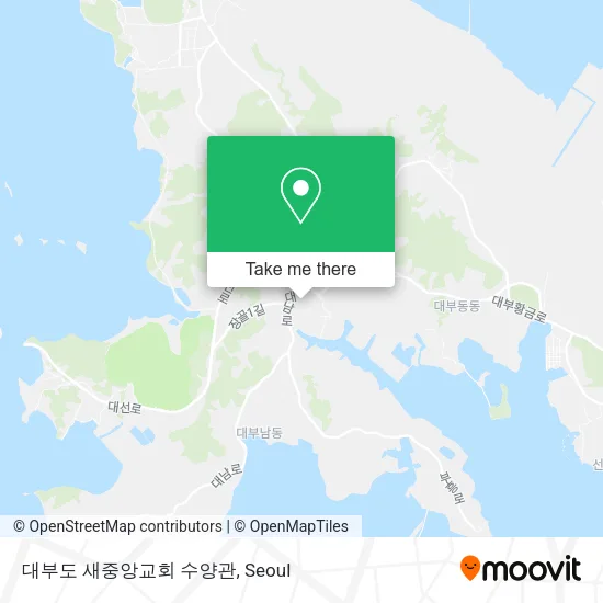 대부도 새중앙교회 수양관 map