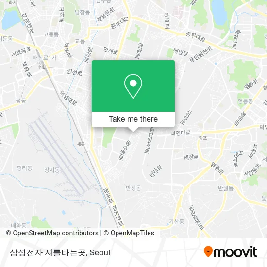 삼성전자 셔틀타는곳 map