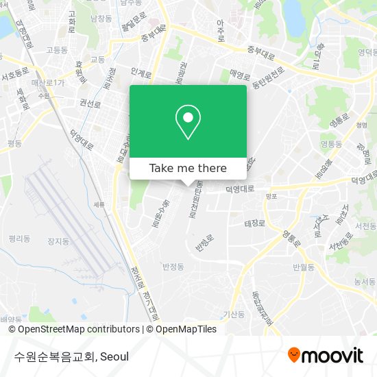 수원순복음교회 map