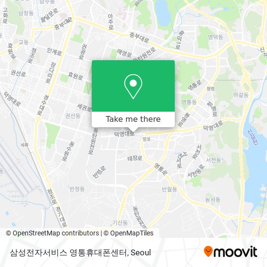 삼성전자서비스 영통휴대폰센터 map