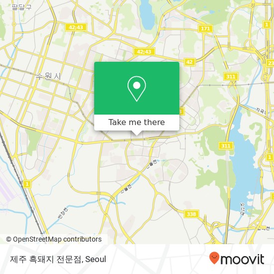 제주 흑돼지 전문점 map