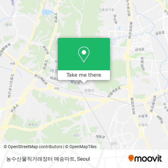 농수산물직거래장터 매송마트 map