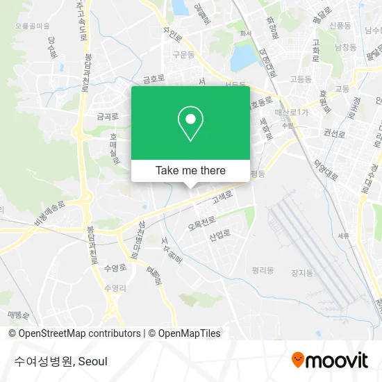 수여성병원 map