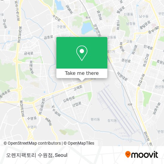 오렌지팩토리 수원점 map