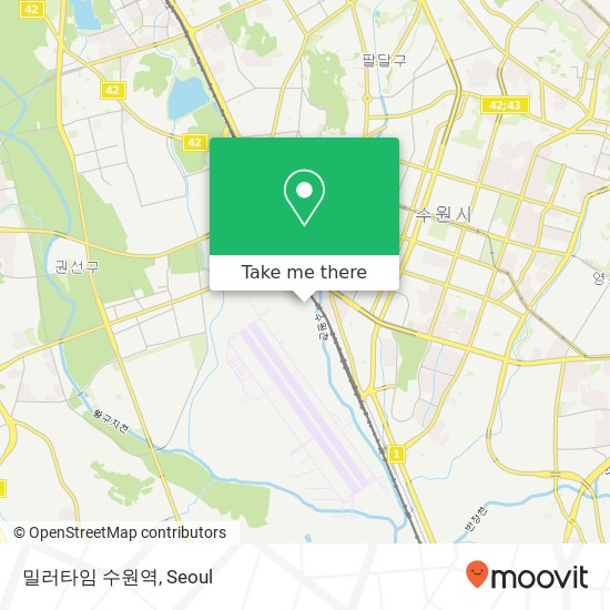 밀러타임 수원역 map