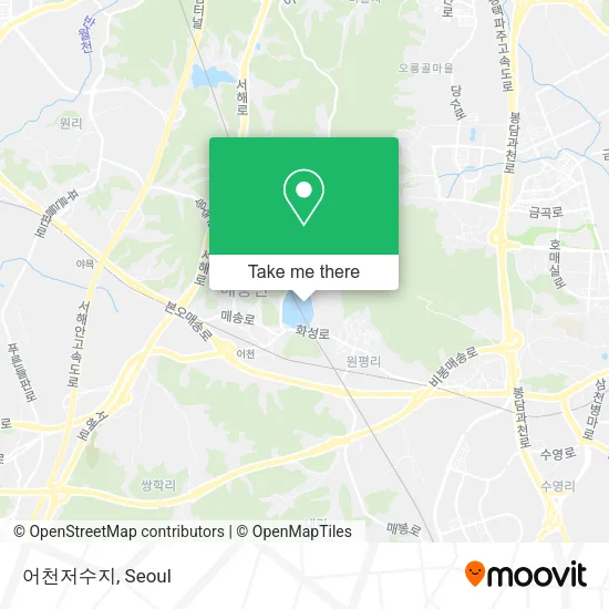 어천저수지 map