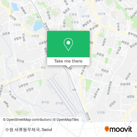 수원 세류동우체국 map