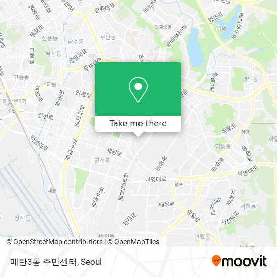 매탄3동 주민센터 map